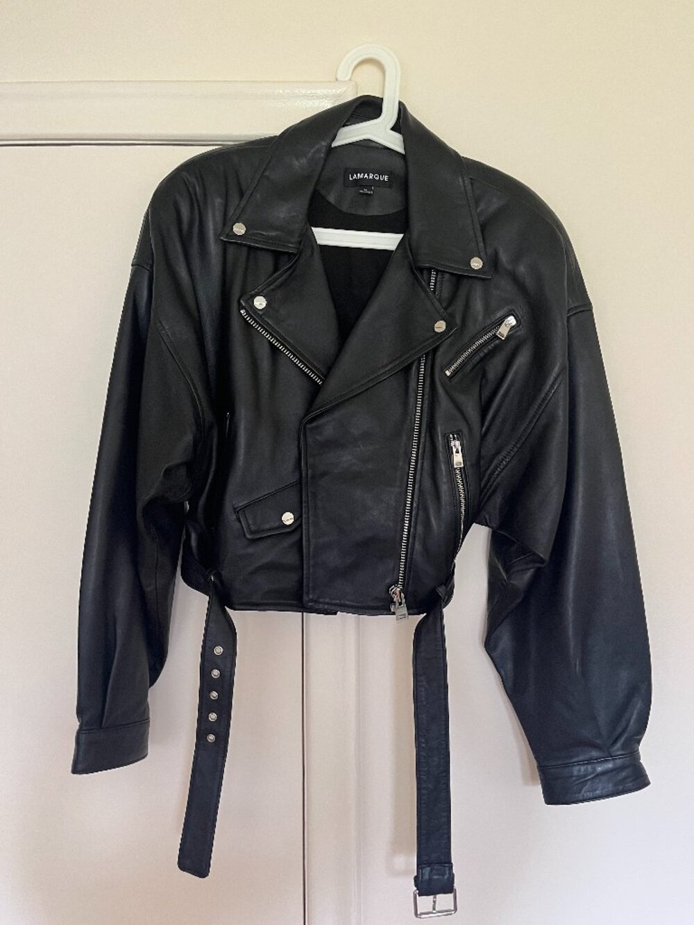 LAMARQUE Dylan 80's Leather Biker Jacket